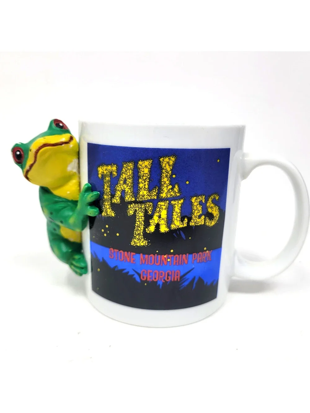 Tall Tales Stone Mountain Park Georgia Souvenir Mug 3D Frog Figure Coffee Cup